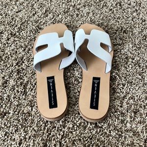 Steven by Steve Madden Greece White Sandals